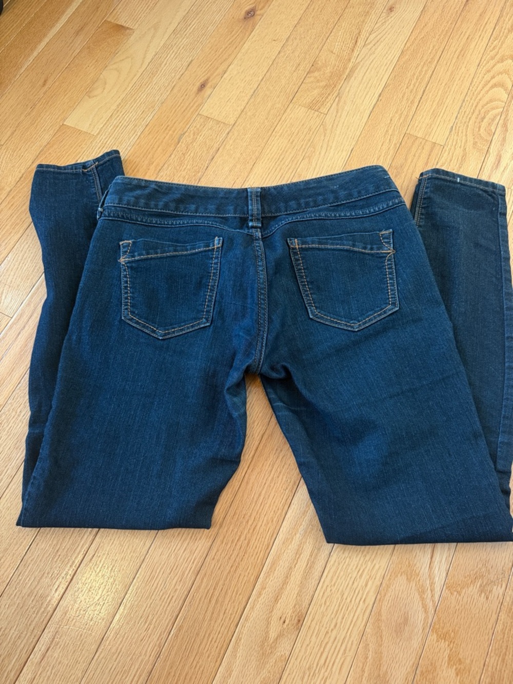 Express Skinny Jeans Size 2 Short Dark Wash Stretch Denim Mid Rise - Picture 2 of 7